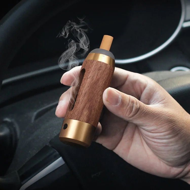 Portable Wooden Ashtray